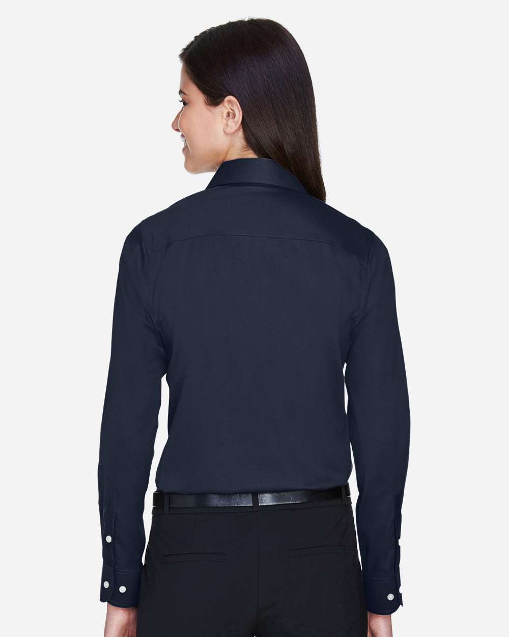 Women's Crown CollectionÂ® Solid Stretch Twill Woven Dress Shirt