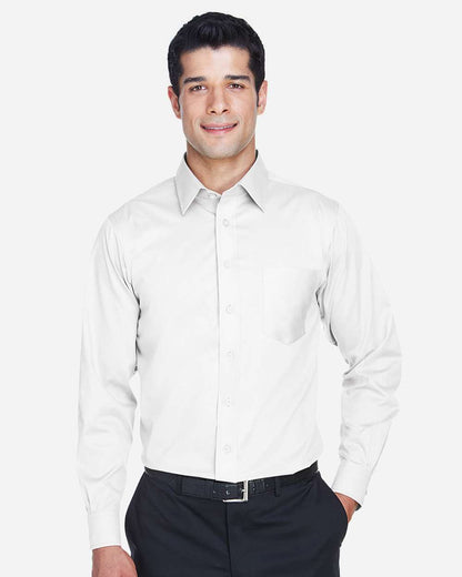 Men's Tall Crown CollectionÂ® Solid Stretch Twill Woven Dress Shirt