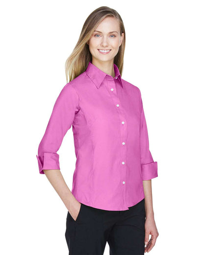 Women's Perfect FitÂ™ Three-Quarter Sleeve Stretch Poplin Dress Shirt