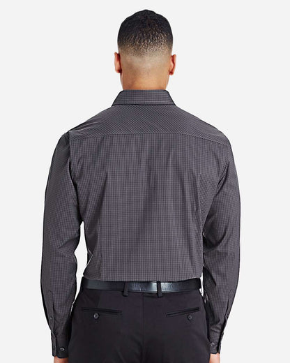 Men's CrownLux PerformanceÂ® Tonal Mini Check Woven Dress Shirt