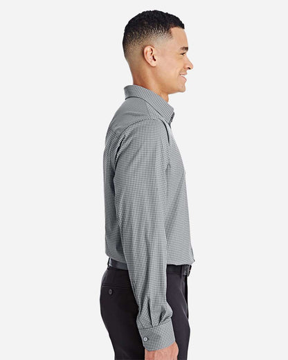 Men's CrownLux PerformanceÂ® Tonal Mini Check Woven Dress Shirt