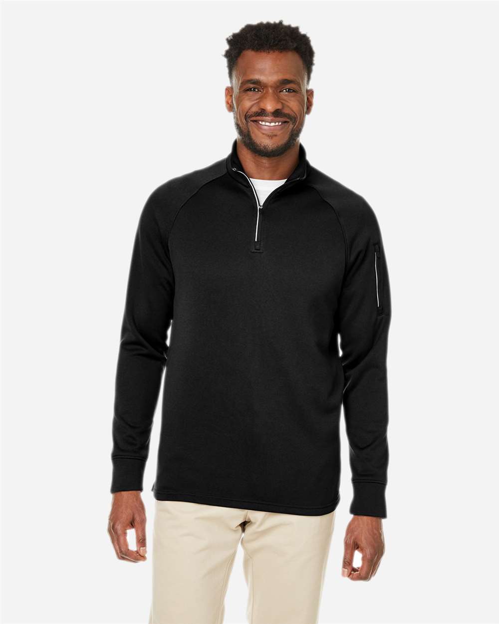 Unisex Fusion ChromaSoftÂ™ Fleece Quarter-Zip Pullover