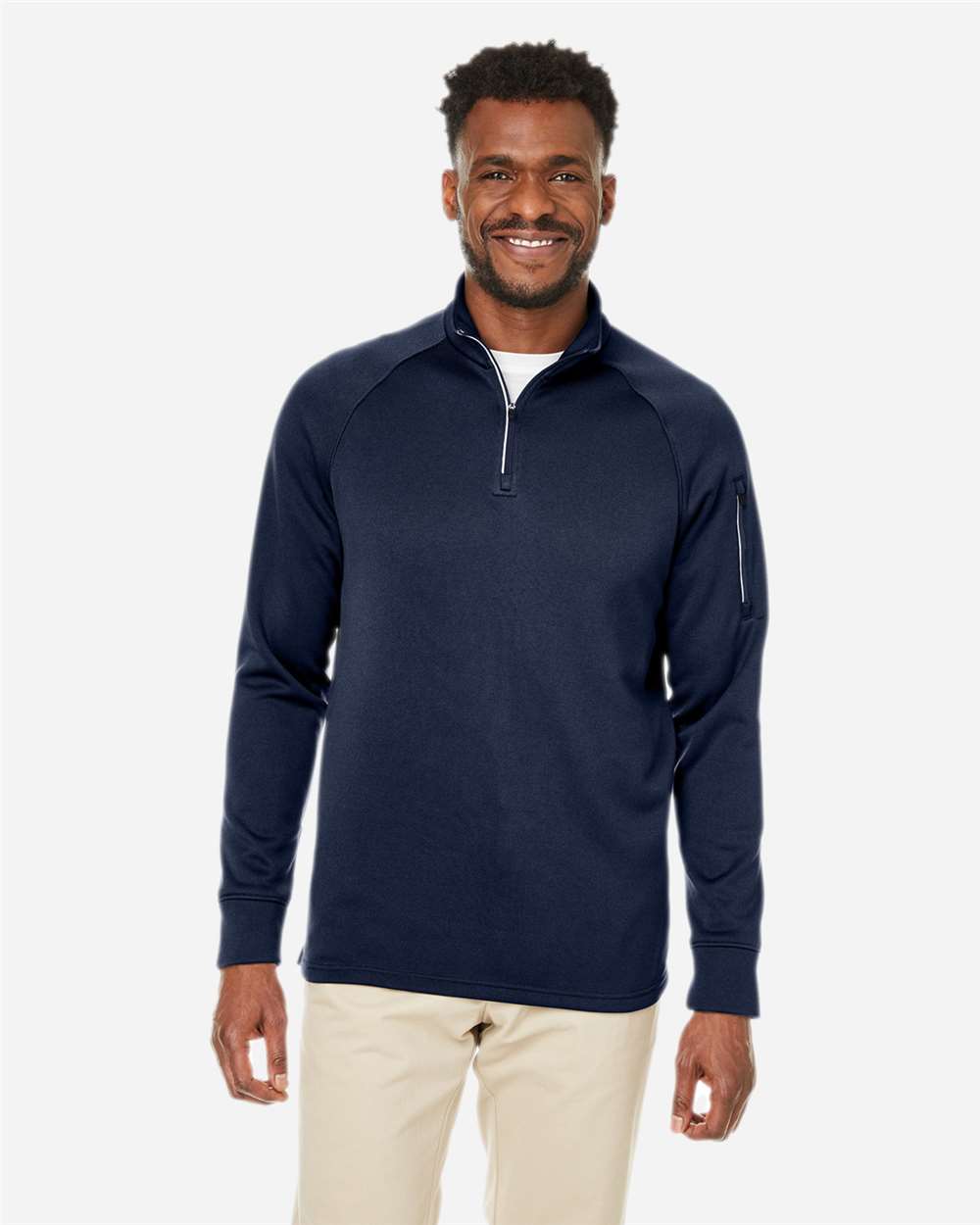Unisex Fusion ChromaSoftÂ™ Fleece Quarter-Zip Pullover