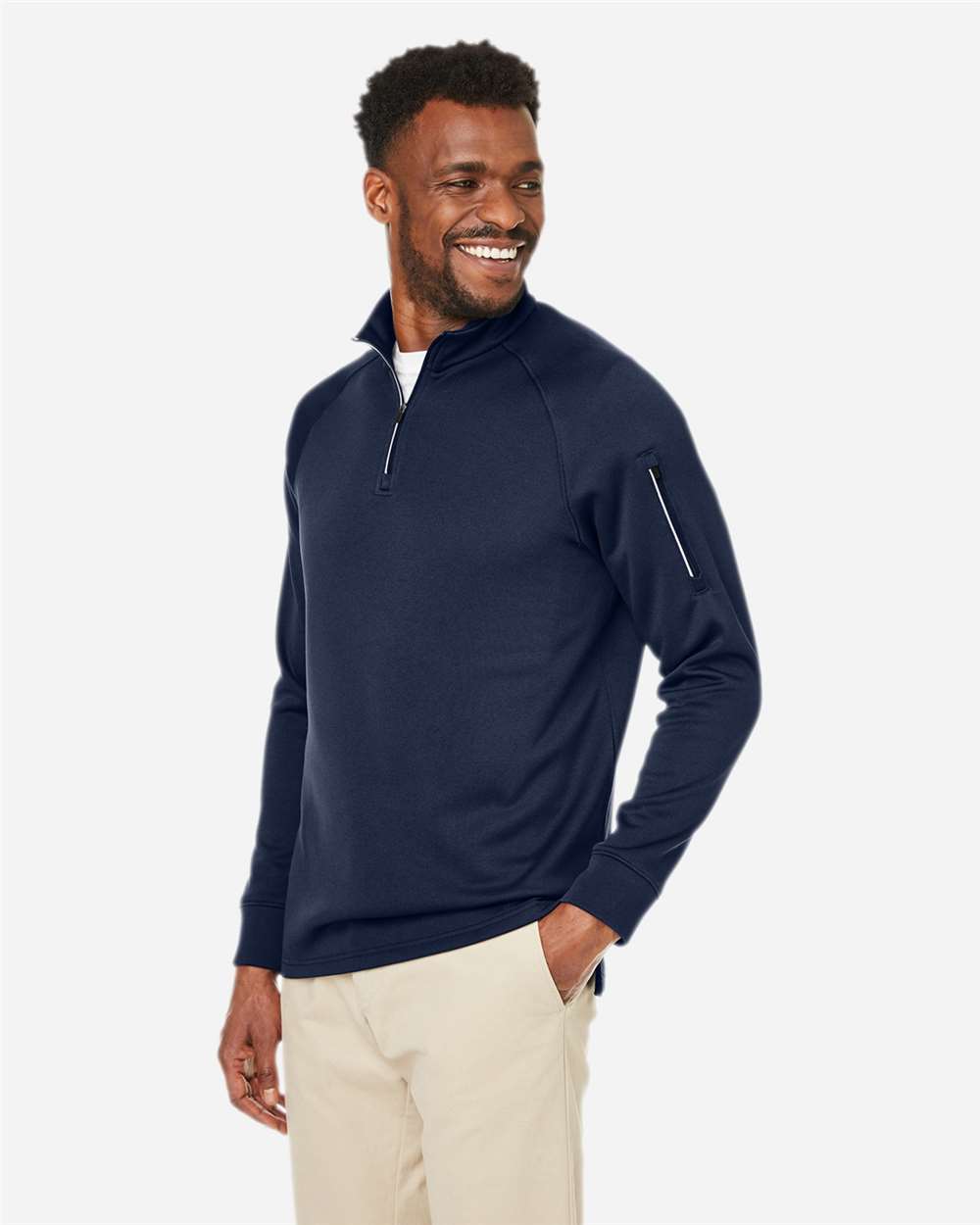 Unisex Fusion ChromaSoftÂ™ Fleece Quarter-Zip Pullover