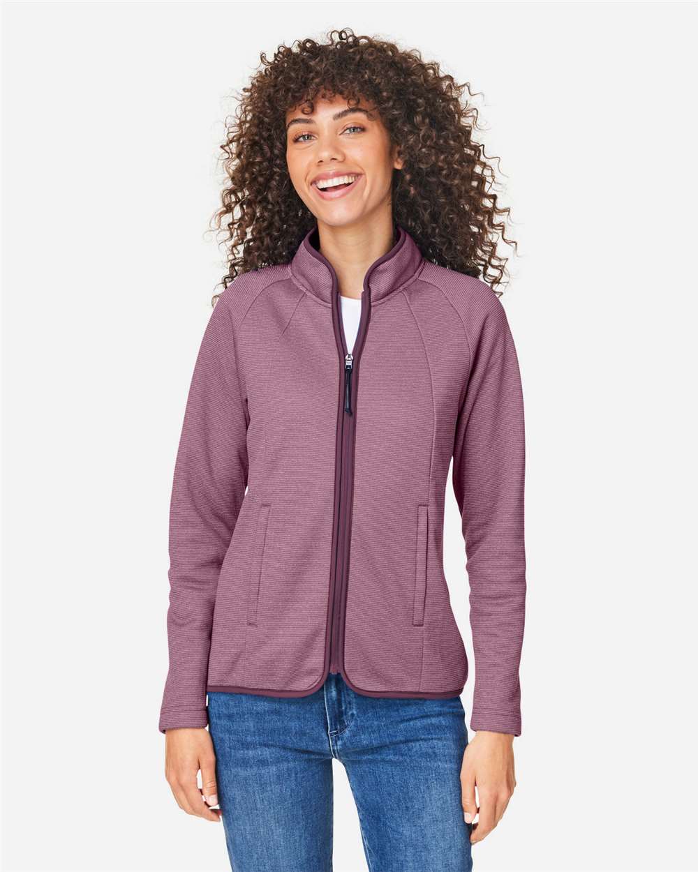 Women's Venture Heathered Stripe Full-Zip