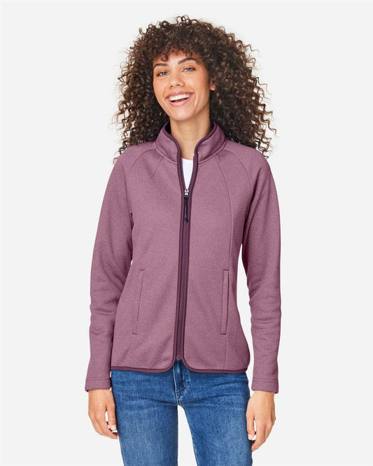Women's Venture Heathered Stripe Full-Zip