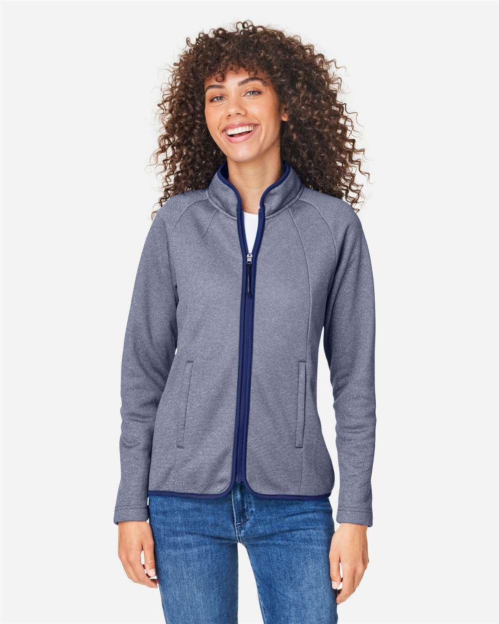 Women's Venture Heathered Stripe Full-Zip