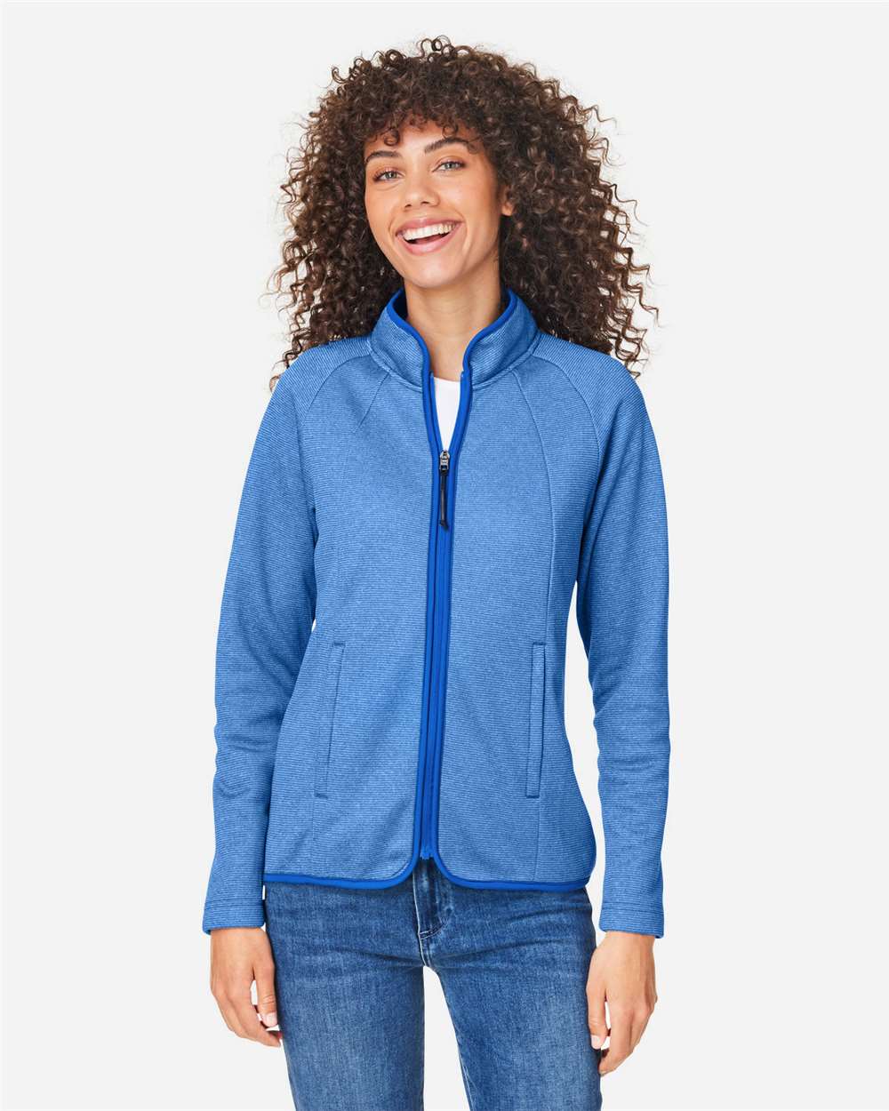 Women's Venture Heathered Stripe Full-Zip