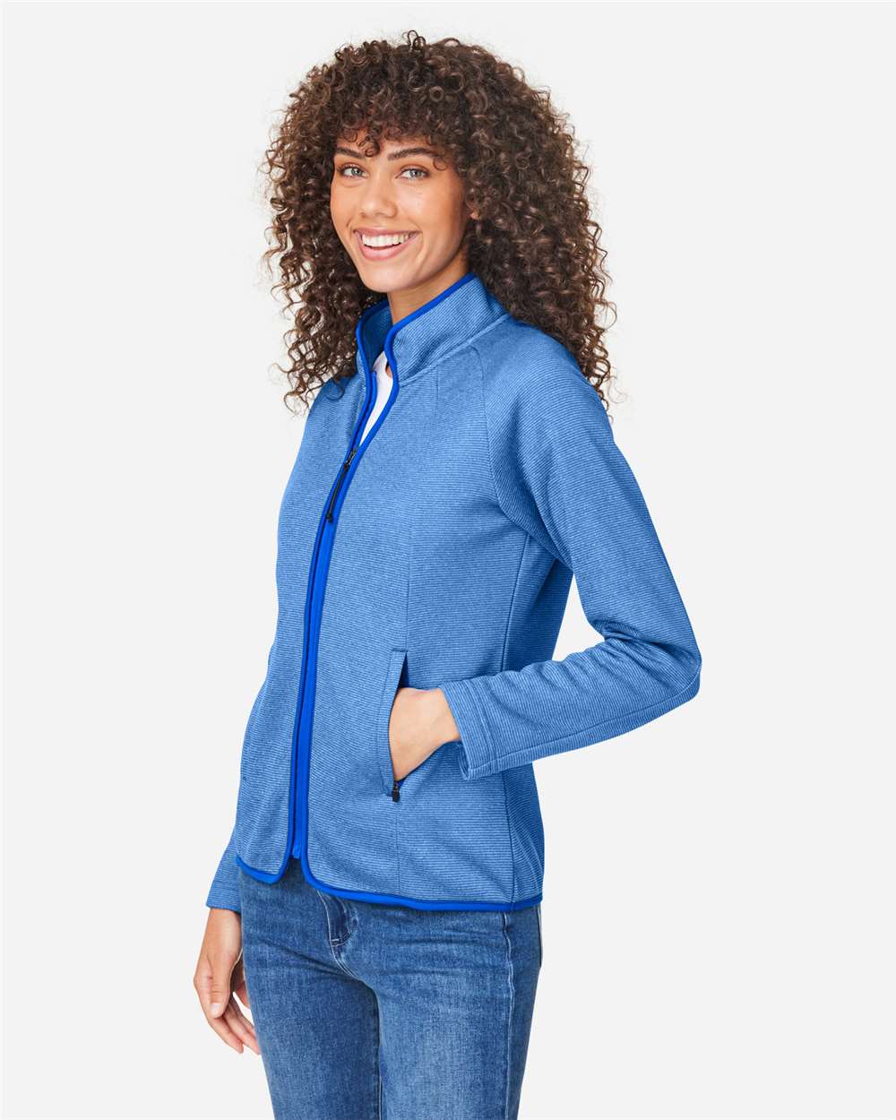 Women's Venture Heathered Stripe Full-Zip