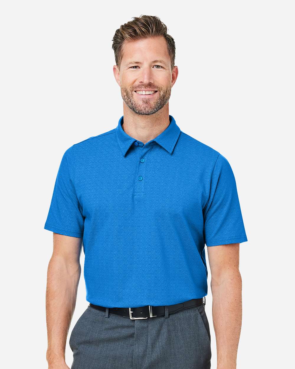 Men's Crownlux PerformanceÂ® Geo Polo