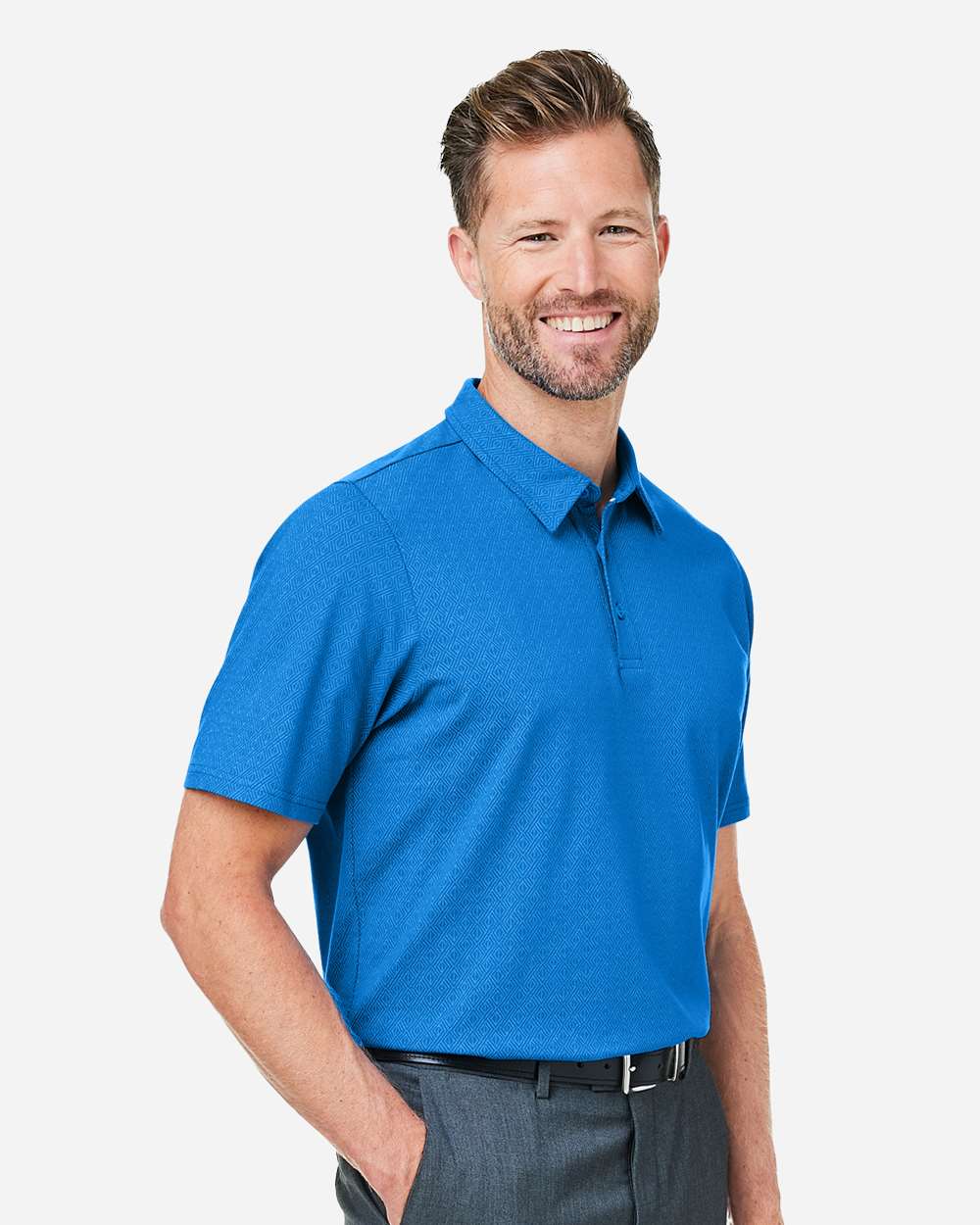 Men's Crownlux PerformanceÂ® Geo Polo