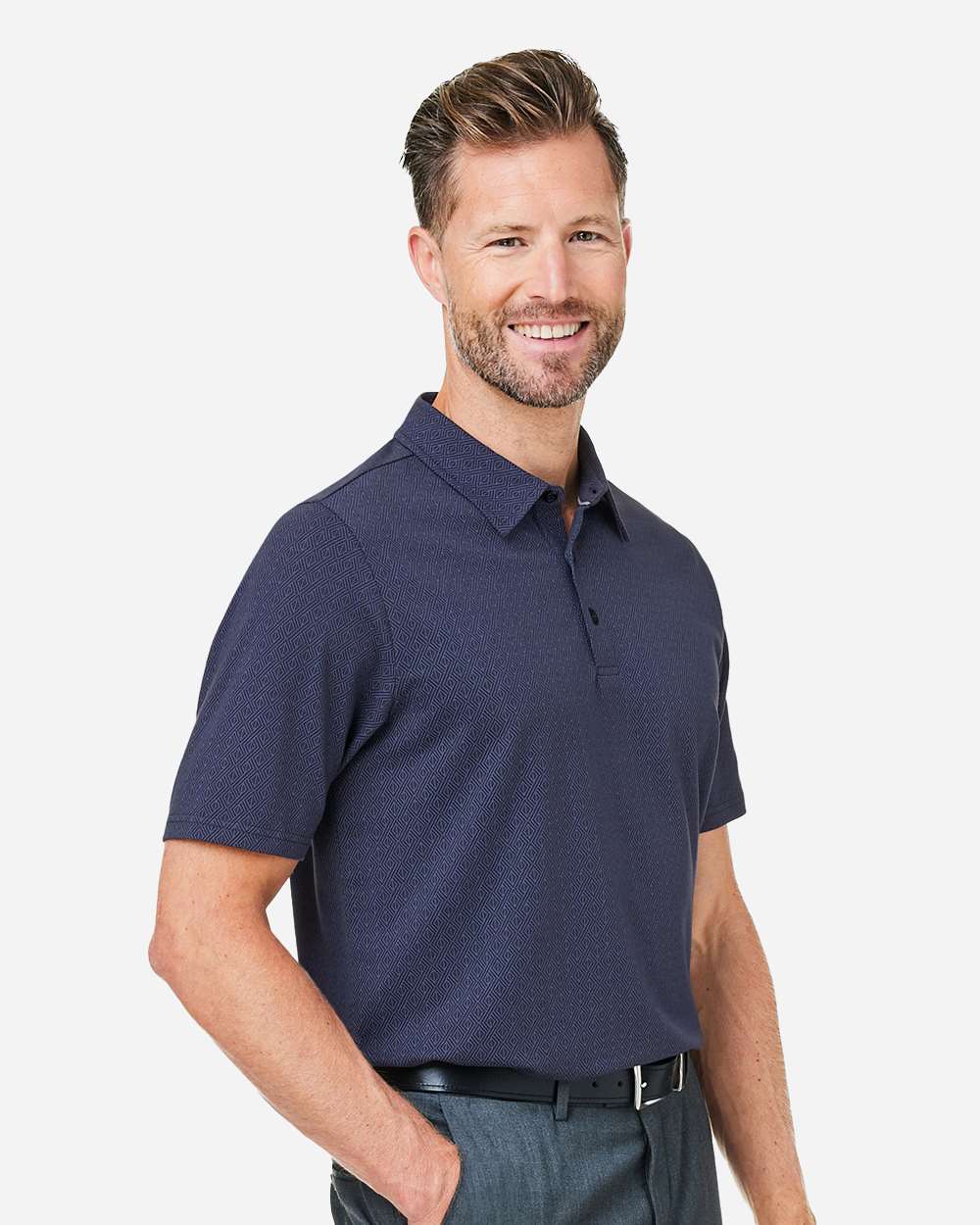 Men's Crownlux PerformanceÂ® Geo Polo