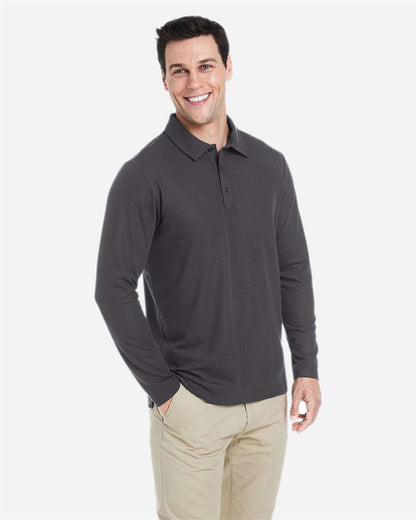 Men's Fusion ChromaSoftÂ™ Long Sleeve Pique Polo