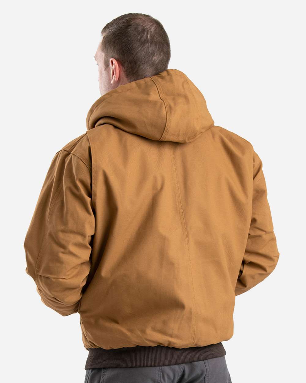 Men's Tall Highland Washed Cotton Duck Hooded Jacket