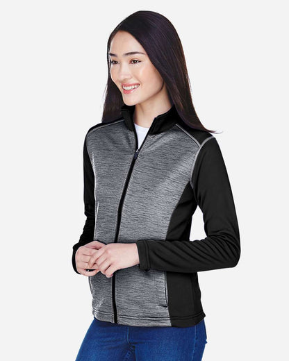 Women's Newbury Colorblock MÃ©lange Fleece Full-Zip Jacket