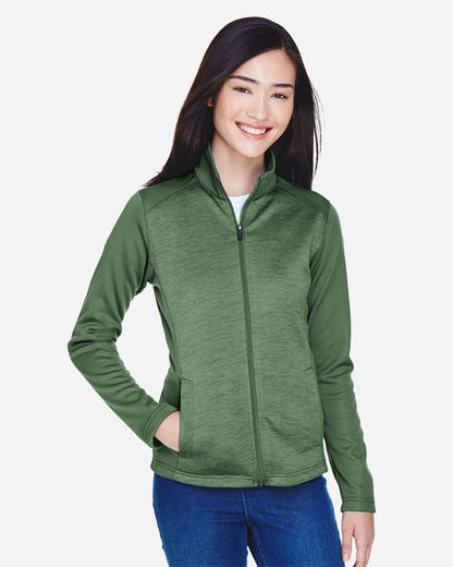 Women's Newbury Colorblock MÃ©lange Fleece Full-Zip Jacket