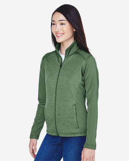 Women's Newbury Colorblock MÃ©lange Fleece Full-Zip Jacket