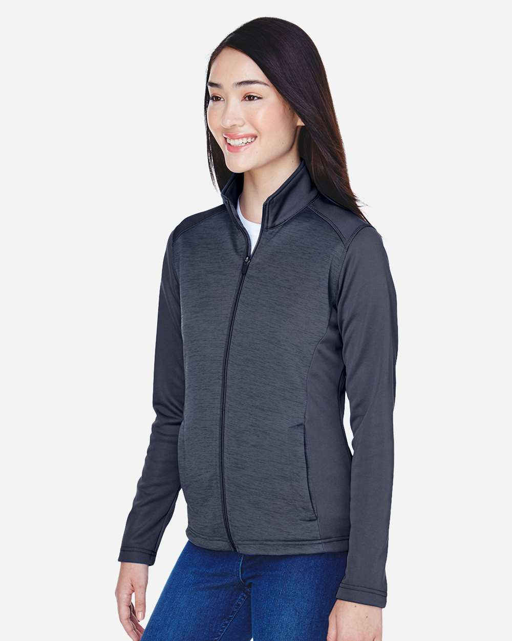 Women's Newbury Colorblock MÃ©lange Fleece Full-Zip Jacket
