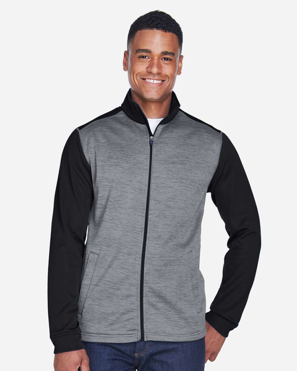 Men's Newbury Colorblock MÃ©lange Fleece Full-Zip jacket