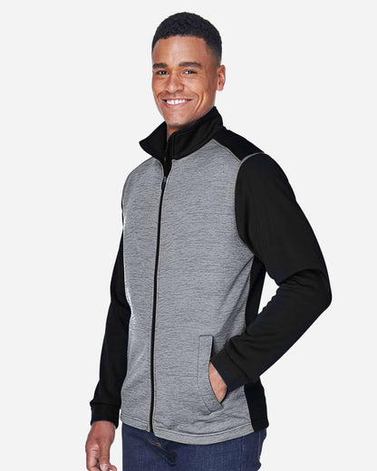 Men's Newbury Colorblock MÃ©lange Fleece Full-Zip jacket