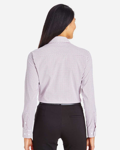 Women's CrownLux PerformanceÂ®Â Micro Windowpane Woven Dress Shirt