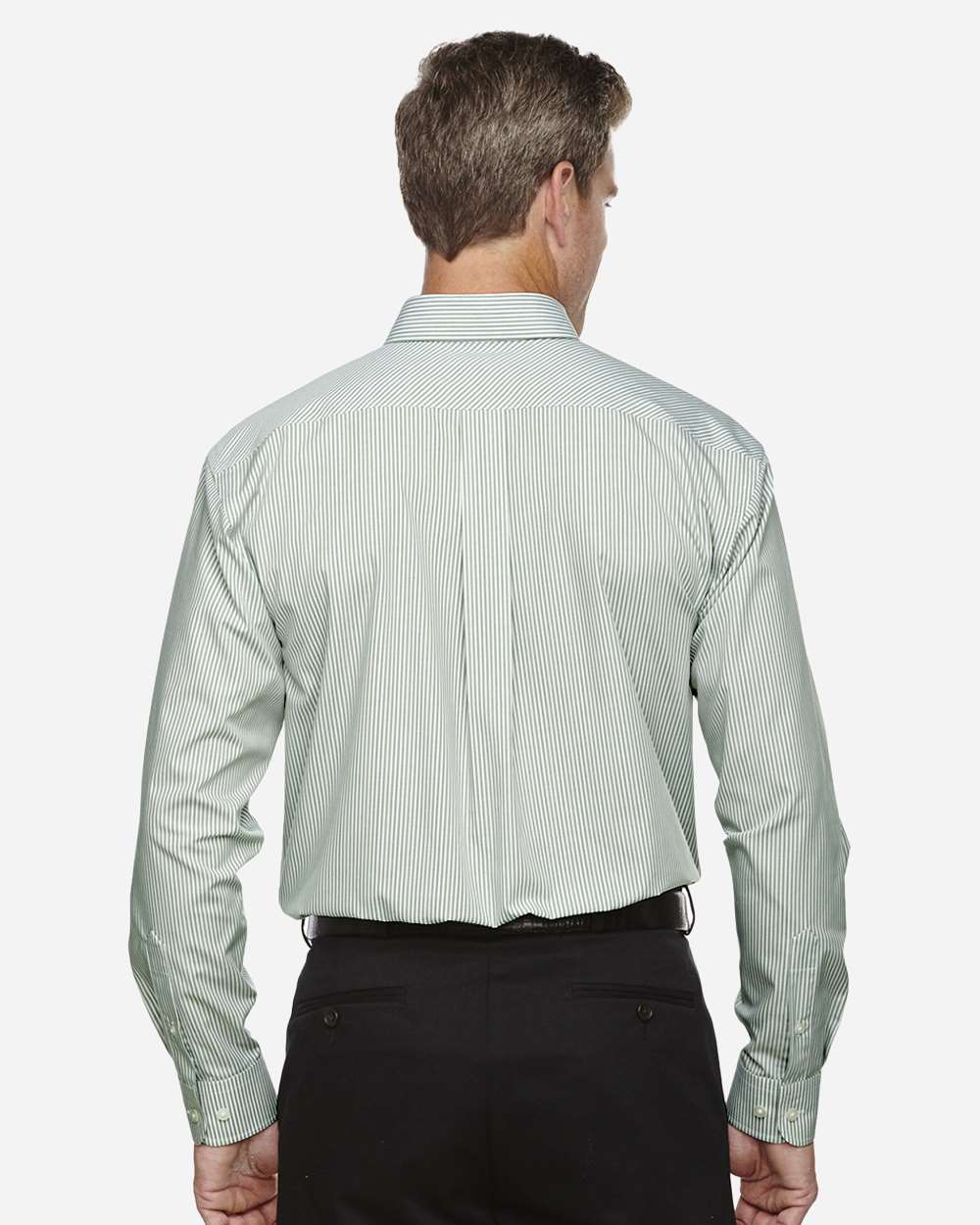 Men's Crown CollectionÂ® Banker Stripe Woven Dress Shirt