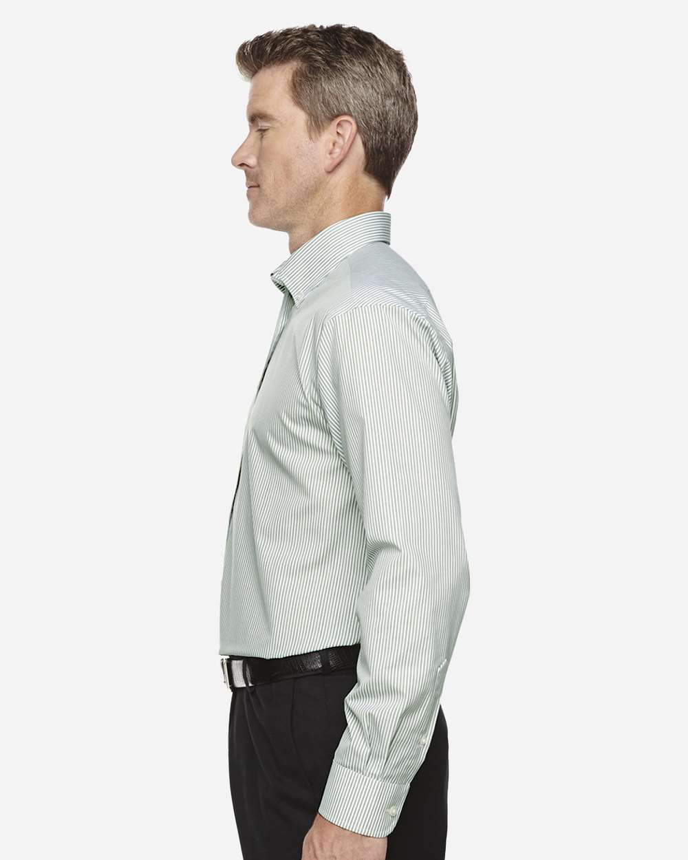 Men's Crown CollectionÂ® Banker Stripe Woven Dress Shirt