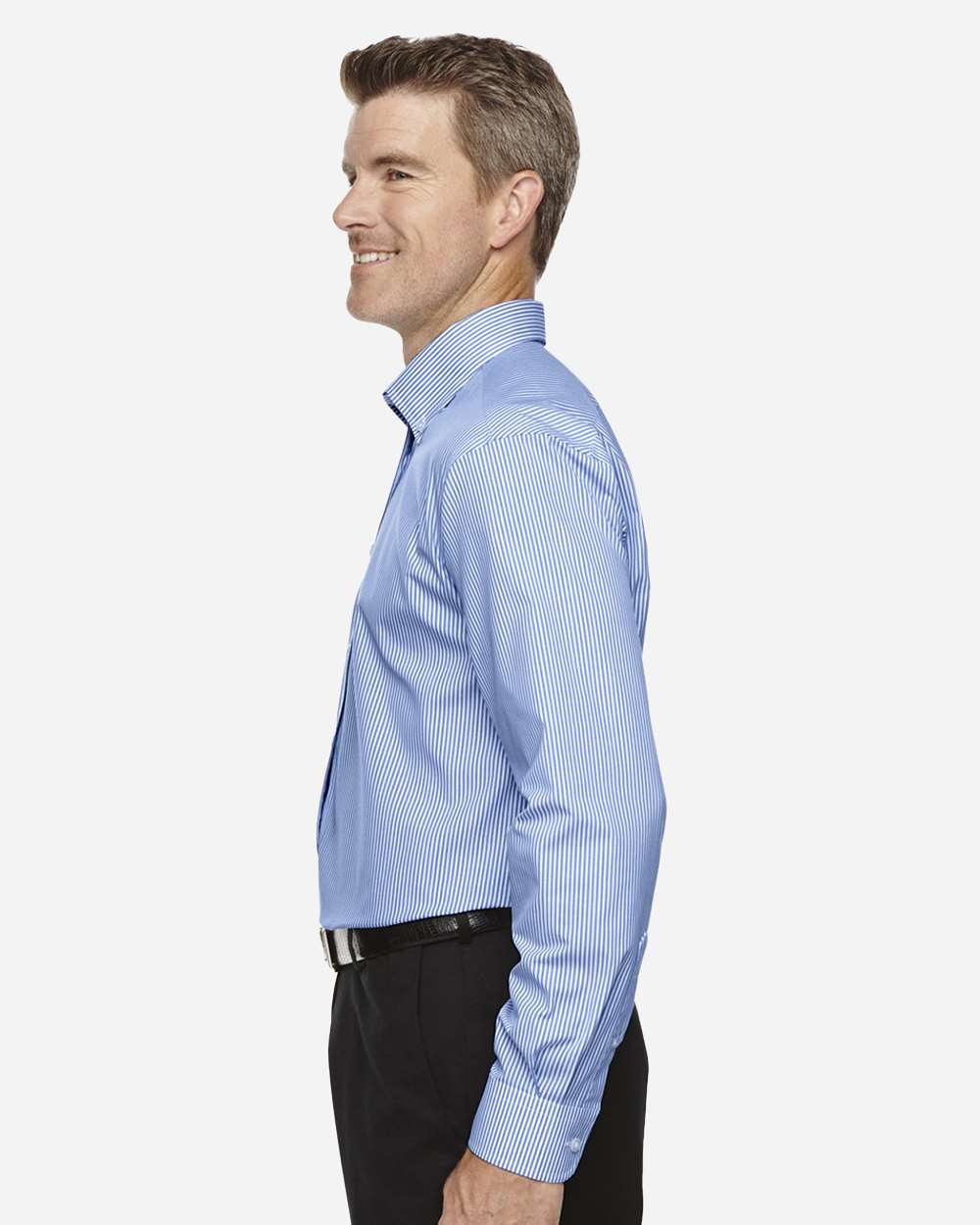 Men's Crown CollectionÂ® Banker Stripe Woven Dress Shirt