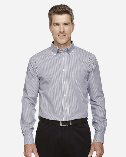 Men's Crown CollectionÂ® Banker Stripe Woven Dress Shirt