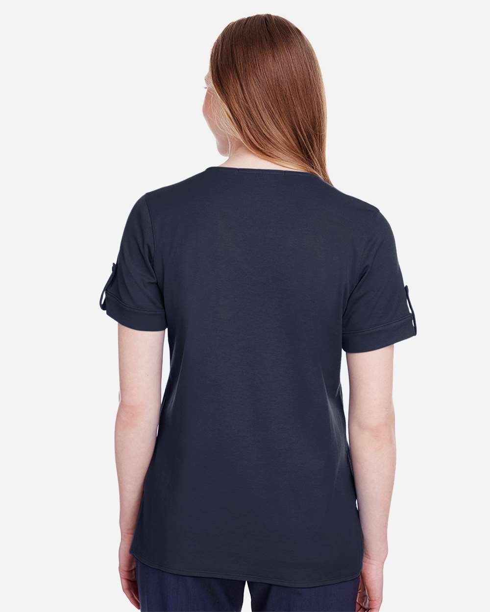 Women's CrownLux PerformanceÂ® Plaited Rolled Sleeve Shirt