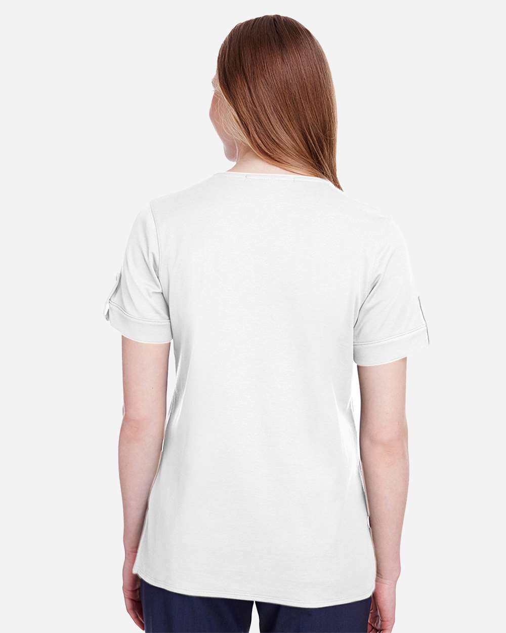 Women's CrownLux PerformanceÂ® Plaited Rolled Sleeve Shirt