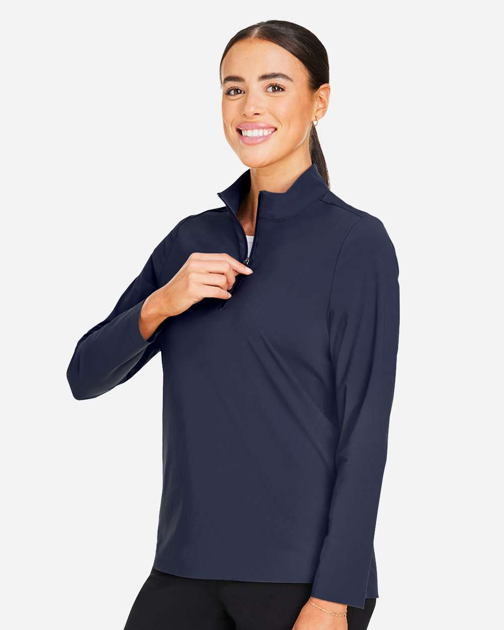 Women's CrownLux PerformanceÂ® Windsor Welded Quarter-Zip Pullover