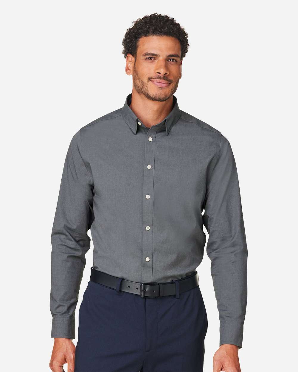 Men's CrownLux PerformanceÂ® Spencer Poplin Dress Shirt
