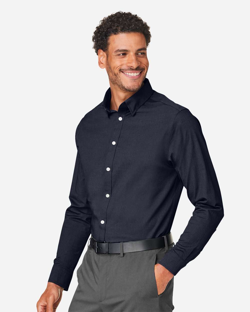Men's CrownLux PerformanceÂ® Spencer Poplin Dress Shirt