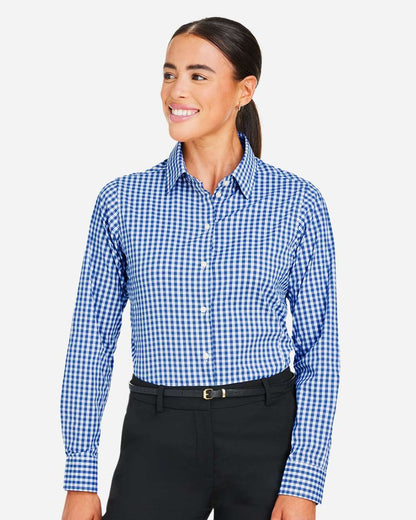Women's CrownLux PerformanceÂ® Gingham Dress Shirt