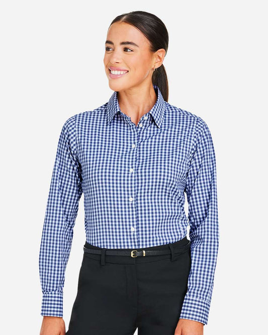Women's CrownLux PerformanceÂ® Gingham Dress Shirt