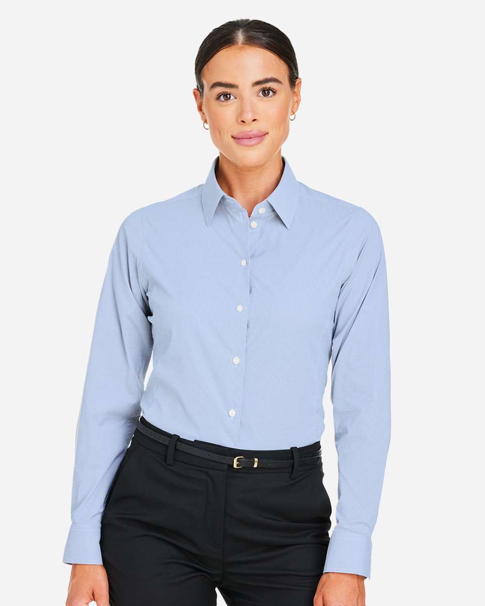 Women's CrownLux PerformanceÂ® Microstripe Dress Shirt