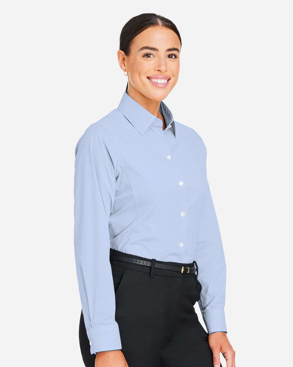 Women's CrownLux PerformanceÂ® Microstripe Dress Shirt