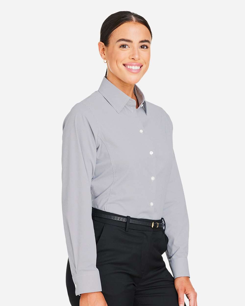 Women's CrownLux PerformanceÂ® Microstripe Dress Shirt