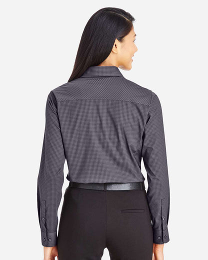 Women's CrownLux PerformanceÂ®Â Tonal Mini Check Woven Dress Shirt