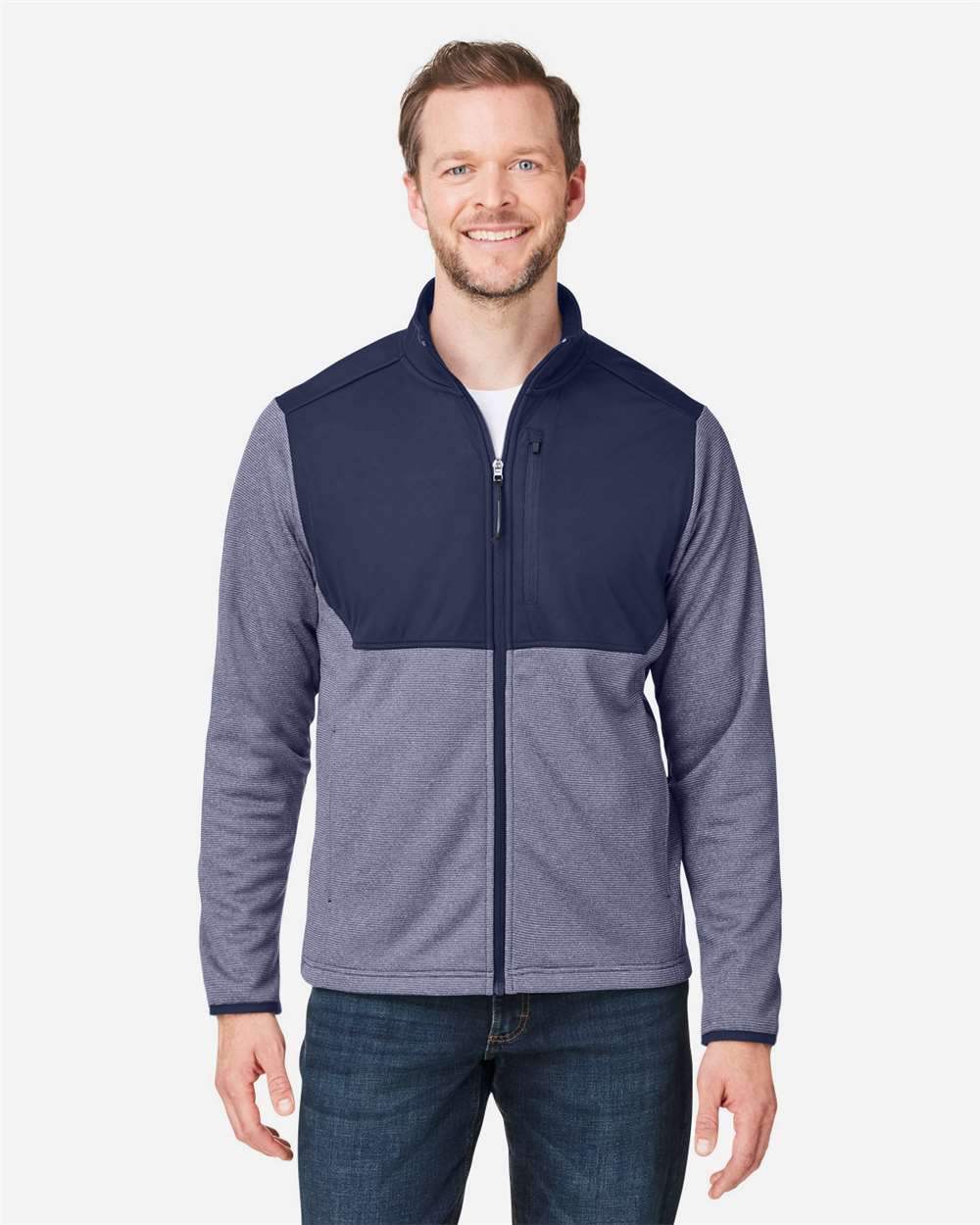 Men's Venture Heathered Stripe Hybrid Jacket