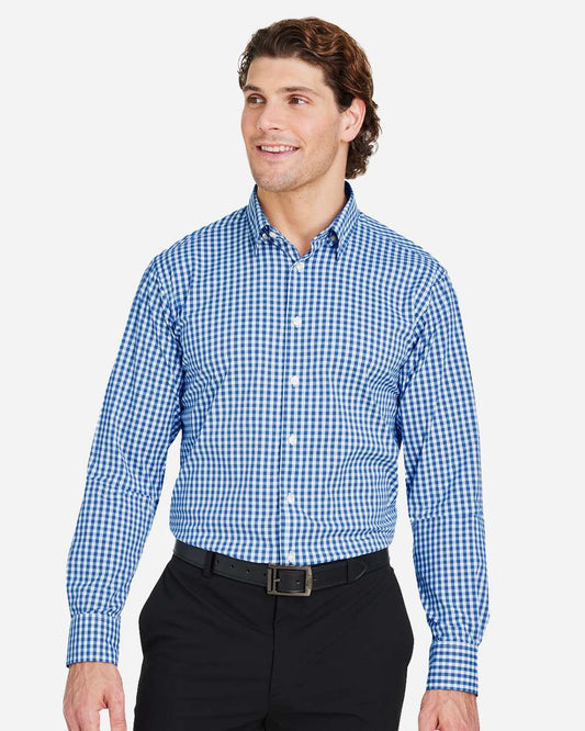 Men's CrownLux PerformanceÂ® Gingham Dress Shirt