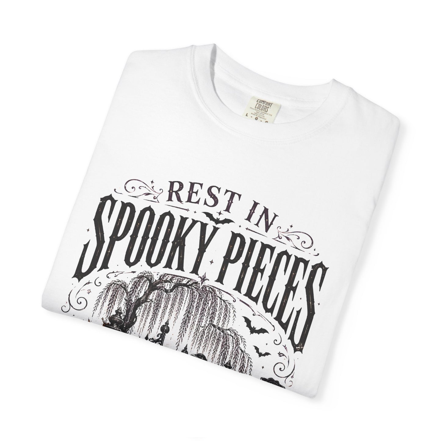 Rest In Spooky Pieces Graveyard Gothic Halloween | Premium Graphic Tee