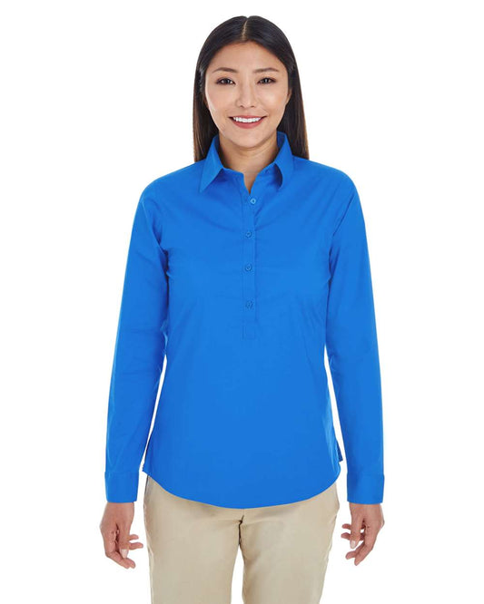 Women's Perfect FitÂ™ Half-Placket Tunic Dress Shirt