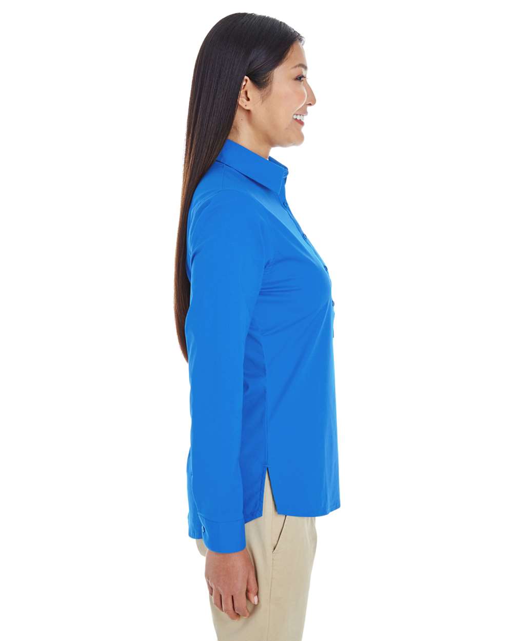 Women's Perfect FitÂ™ Half-Placket Tunic Dress Shirt
