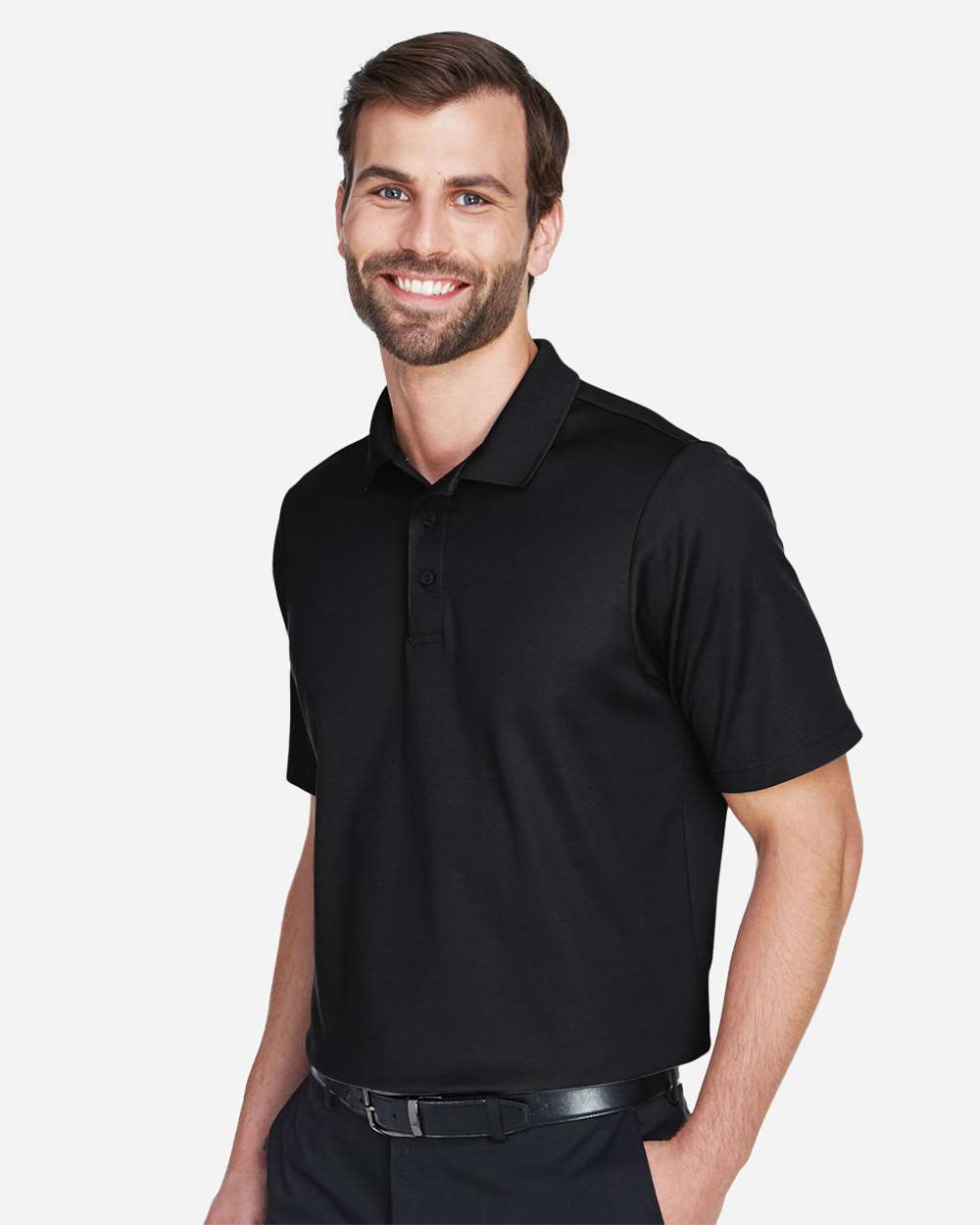 Men's Tall CrownLux PerformanceÂ® Plaited Polo