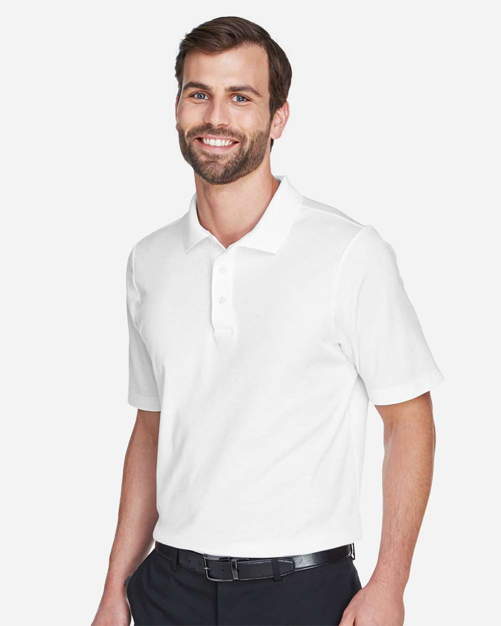 Men's Tall CrownLux PerformanceÂ® Plaited Polo