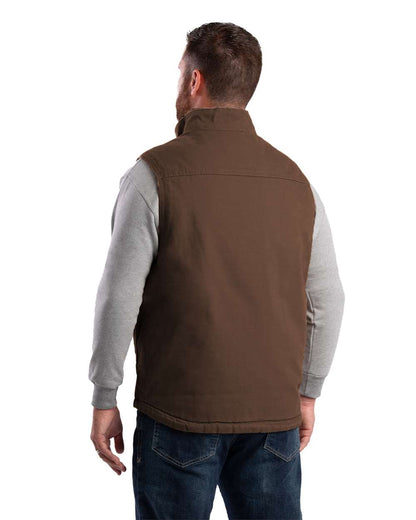 Men's Heartland Sherpa-Lined Washed Duck Vest