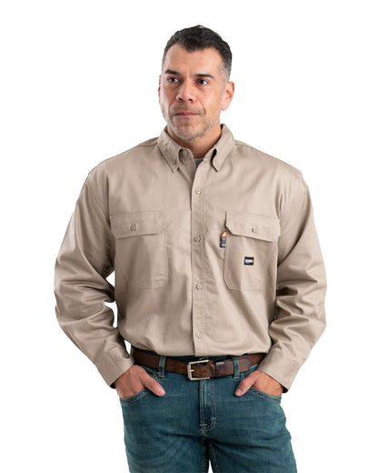 Men's Tall Flame-Resistant Button Down Work Shirt