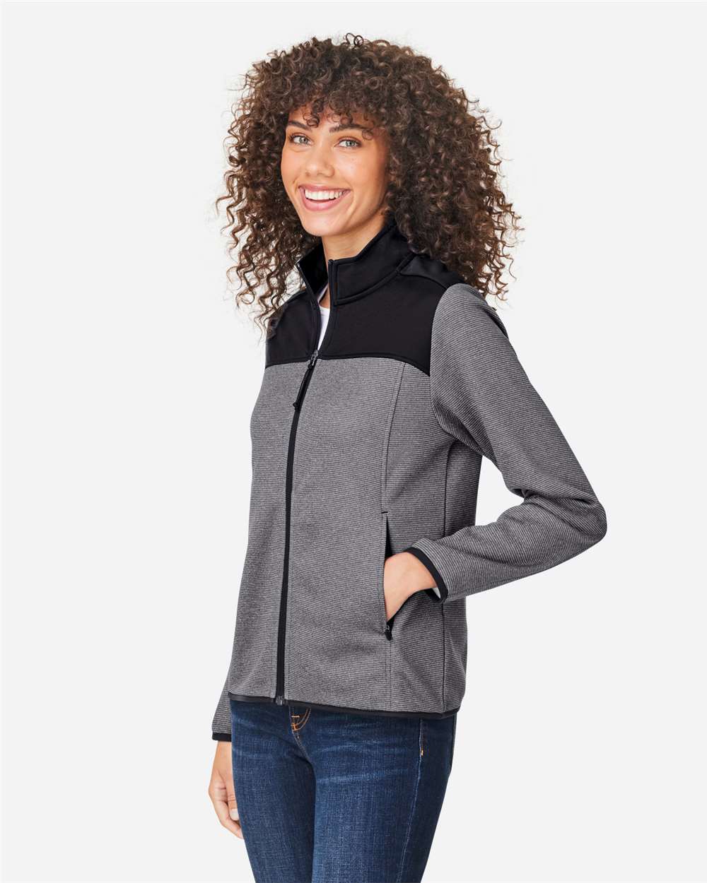 Women's Venture Heathered Stripe Hybrid Jacket